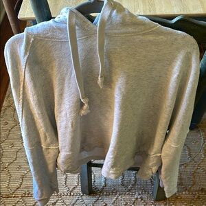 Free people movement light gray sweatshirt hoodie